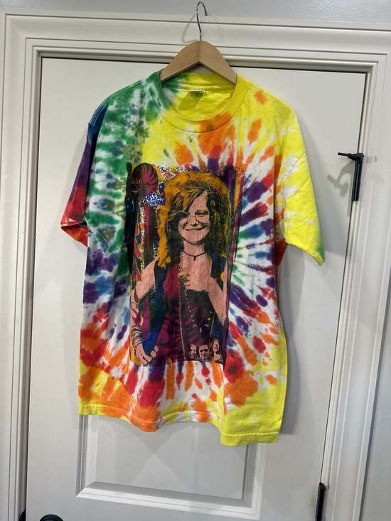Murina Other - Vintage Janis Joplin Big Brother and the Holding Company Tie-Dye T-Shirt Size XL
